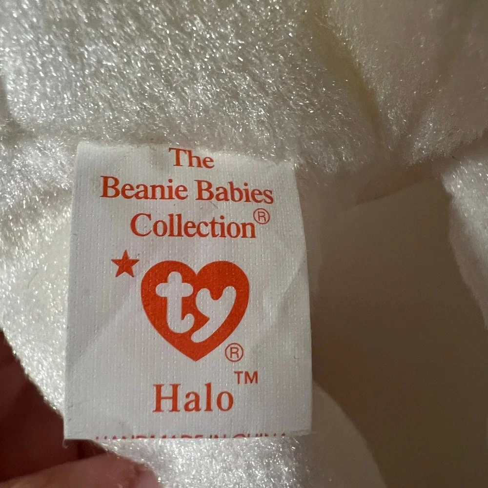 Ty Beanie Babies Angel Bear Lot Halo‎ Halo II Herald White Plush Wings 1998-2002